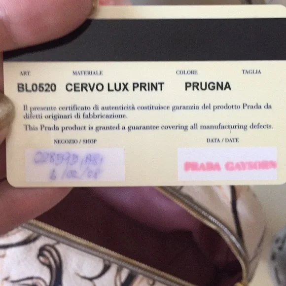 PRADA Fairy bag BL0520 Cervo Lux Print - Picture 16 of 16